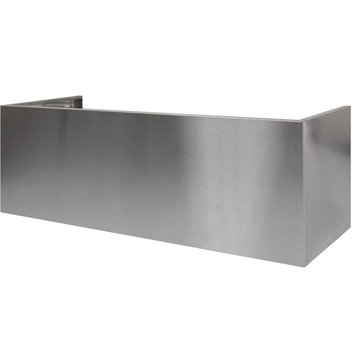 Zephyr AK0728 12 Inch Duct Cover for AK7548ASX Range Hoods - Stainless Steel