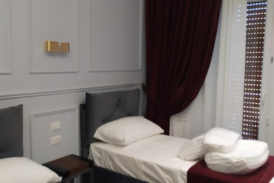 Esempio di una camera da letto contemporanea
