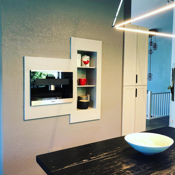 Built-In Miele Coffee System Shelving