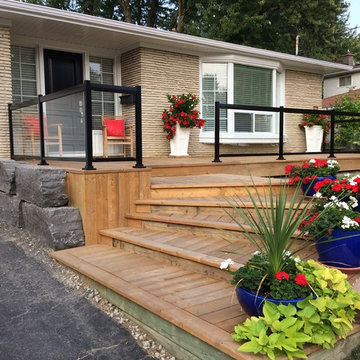 Aluminum and Glass Porch Railings - 123
