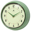 Infinity Instruments Retro Kitchen Vintage 50s Wall Clock, Green
