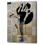 Epic Graffiti - Epic Graffiti "Always Again" by Loui Jover, Giclee Canvas Wall Art, 26"x40" - "Always Again" by Loui Jover. Australian artist, Loui Jover, has been making art since childhood and never stopped. His series of ink on vintage book pages has been his go-to; which creates depth and offers a back story for each of his subjects. A perfect addition for any home that needs a chic conversational piece.