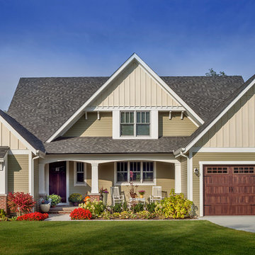 Midwest Craftsman in Cedar Siding and Board and Batten
