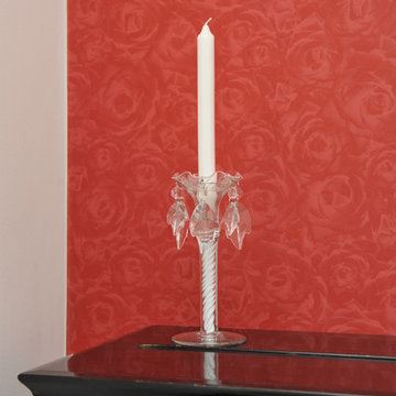 edle Tapete mit Rosenmotiv