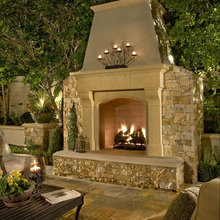 outdoor fireplace