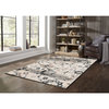 L'Baiet Quinn Grey Indoor Floral Decor 8 Ft. X 10 Ft. Rug
