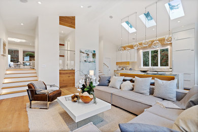 Inspiration for a contemporary living room remodel in Miami
