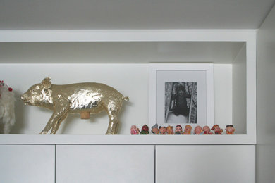 Example of a trendy home design design in New York
