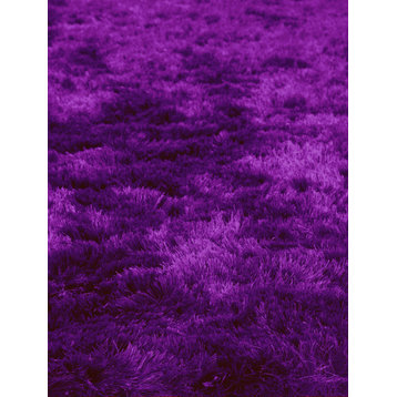 Quirk Bright Violet Shag Rug, 10'x14'