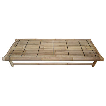 Low Bamboo Platform Lounge Bed