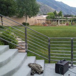 Horizontal railings with wall railing - Stair Parts