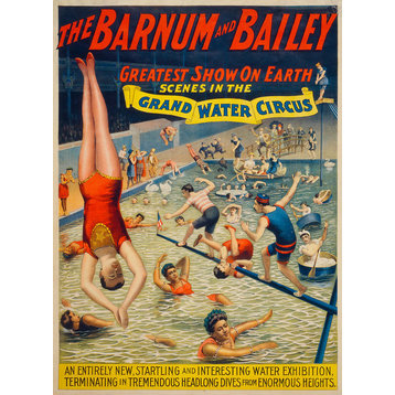 Barnum & Bailey Grand Water Circus Print