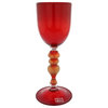 GlassOfVenice Murano Glass Goblet - Ruby Red