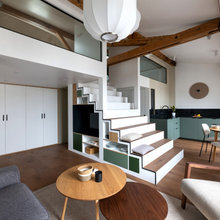 Avant/Après : Escalier multifonction pour duplex sous les combles