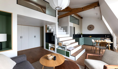 Avant/Après : Escalier multifonction pour duplex sous les combles