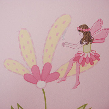 Girls Fairy Bedroom Mural