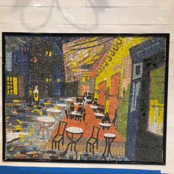 Mosaic Reproduction - "Cafe At Night" by Vincent Van Gogh