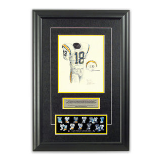 NFL Los Angeles Chargers 1965 uniform original art – Heritage Sports Art