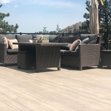 DecTec Deck Roof, Fortress Cable Railing and Wild Hog wire fence