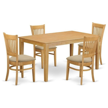 5-Piecesmall Kitchen Table Set, Kitchen Table And 4 Dining Chairs