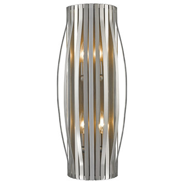 4 Light Wall Sconce Brushed Nickel