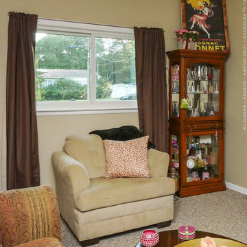 Stylish Den with New Sliding Window - Renewal by Andersen Long Island, Queens &
