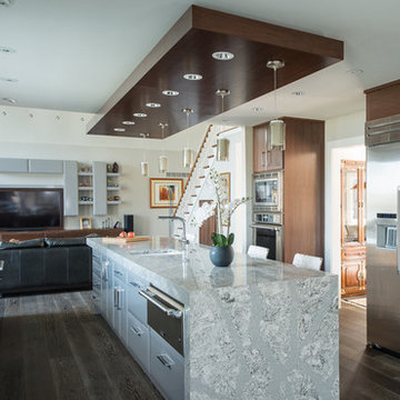 Modern Walnut Kitchen