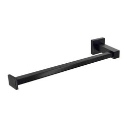Square Matte Black Guest Towel Rail SKU: MR05 - Towel Rails