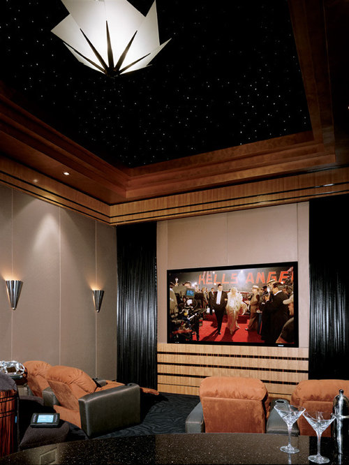 Art Deco Home Theater Ideas, Pictures, Remodel and Decor