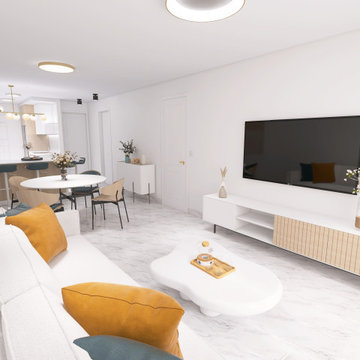Salón-Comedor - Diseño 3D