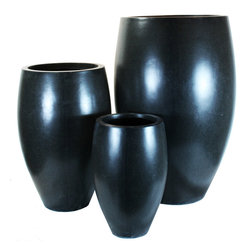 AuthenTEAK Lightweight Fiberglass Planters - Outdoor Pots And Planters