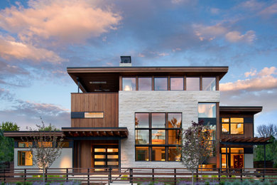 Inspiration for a contemporary home design remodel in Denver