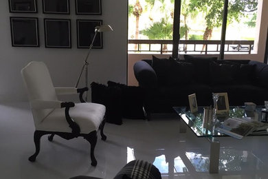 Inspiration for a modern living room remodel in Miami