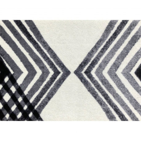 2' X 3' Black and Gray Abstract Arrow Washable Floor Mat