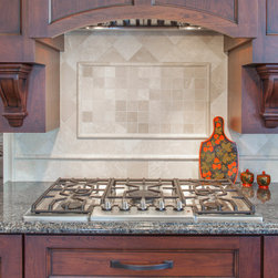 Custom Cherry Galze Kitchen - Kitchen Countertops