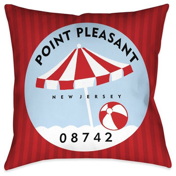 Point Pleasant I Decorative Pillow, 18"x18"