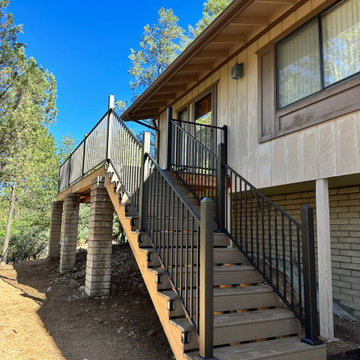 Deck rebuild with Timber Tech decking and Fortress railing.