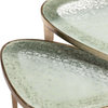 Jan Bunching Cocktail Tables - Champagne Brass, Gray Sky