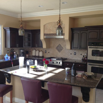 OAK CABINETS--AFTER