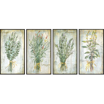 "Herbs" 4-Piece Artwork Set