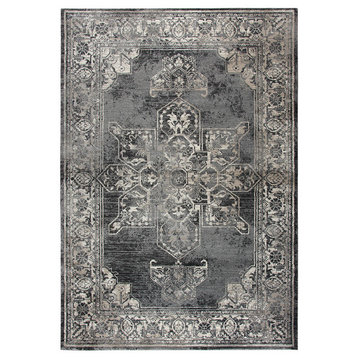 Rizzy Panache Pn6972 Rug, Gray, Black, Taupe, Natural, Ivory, 3'3"x5'3"