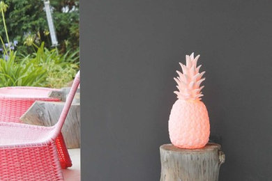 Idées déco pour une terrasse contemporaine.