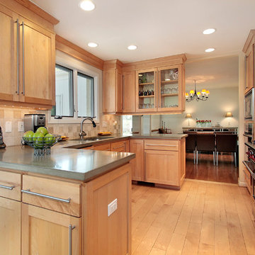 Kitchen Remodel Done In A Natural Finish Oak