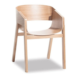 Merano Natural Oak Armchair by Alex Gufler for TON - Dining Chairs