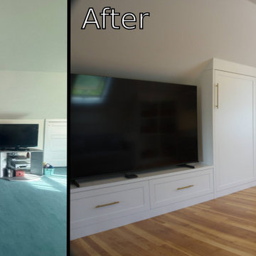 Custom Millwork Media Room & Loft Office