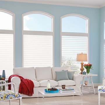 Bali Sheer Shades with Continuous-Loop Lift: Grafton, Cherry Blossom 6125