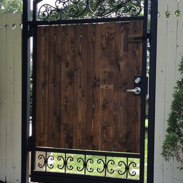 Large iron gate