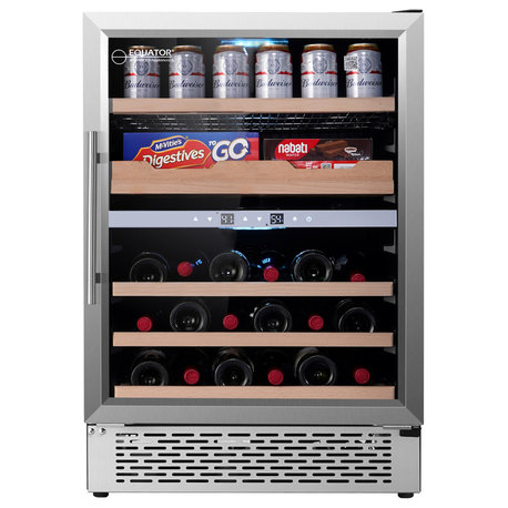 Equator 2-Zone Luxury Gourmet Center cans+wine bottles+fine foods FS & Builtin