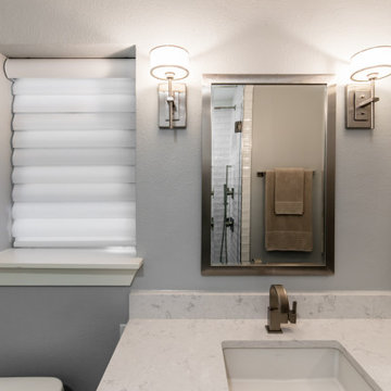 Lowered and Closed Hunter Douglas Pirouette Window Shadings with PowerView®