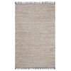 Safavieh Vintage 6' x 9' Hand Woven Leather Rug in Brown and Beige
